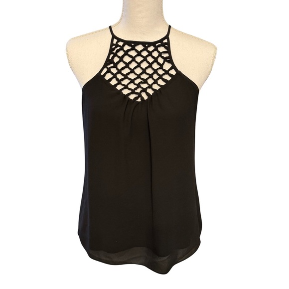 Like New Criss Cross Black Cami Small - Picture 1 of 3